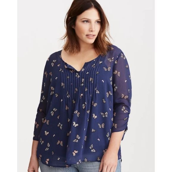torrid Tops - Women Torrid semi cheer boho style blouse, 3XL